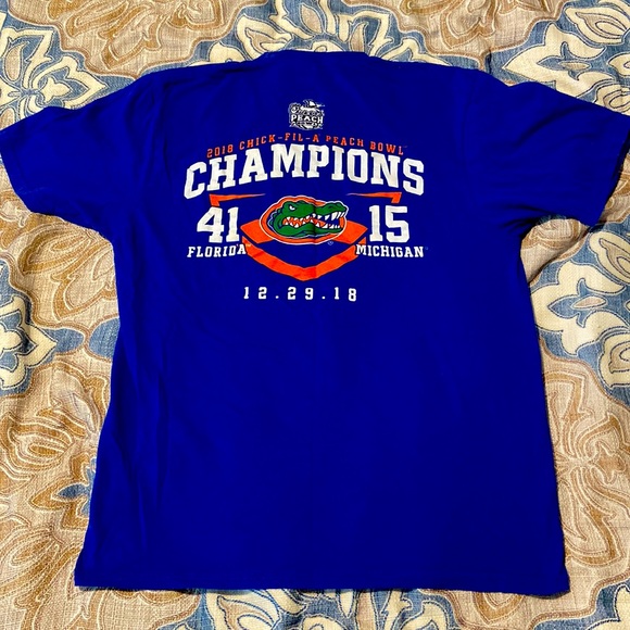 2018 Peach Bowl Champion Florida Gators Shirt - Picture 3 of 5